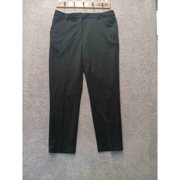 DKNY Women's Black Dress Pants Slim Leg Stretch Size 12 Old Money Classy Office - Picture 1 of 10